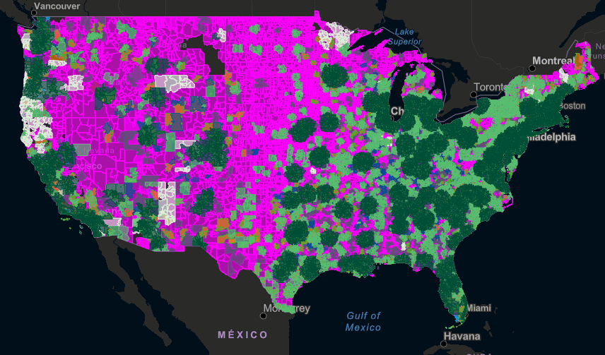 Delivery Zones in the US