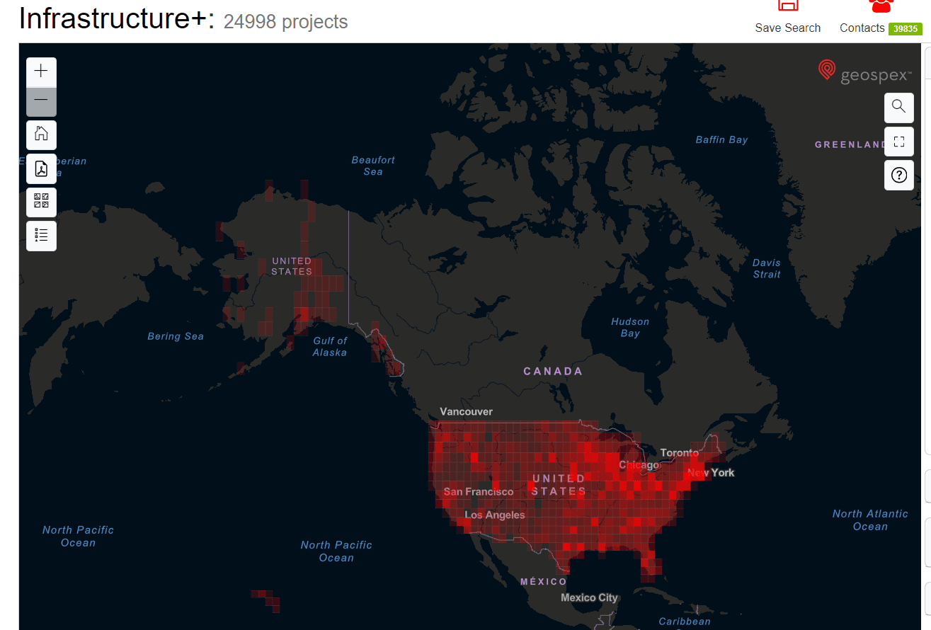 Planned and under construction infrastructure projects in the US