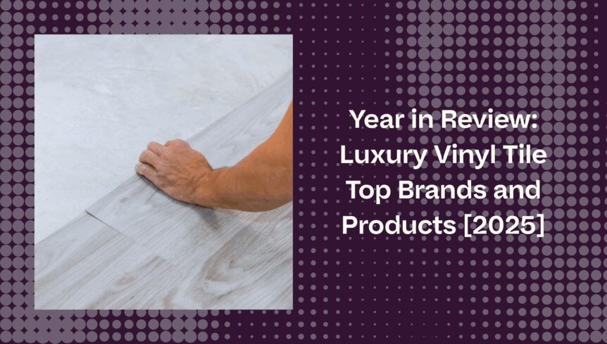 hand installing luxury vinyl tile